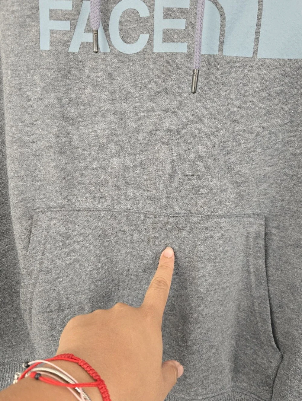 Gray The North Face Pullover Hoodie